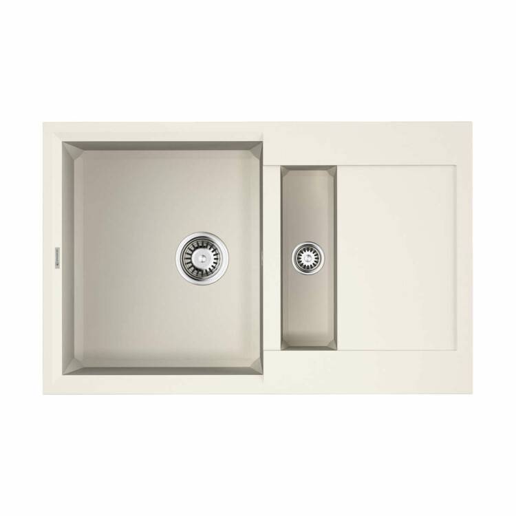 Кухонная мойка OMOIKIRI Sakaime 780-2 780x500 мм 2 чаши белый 4993128