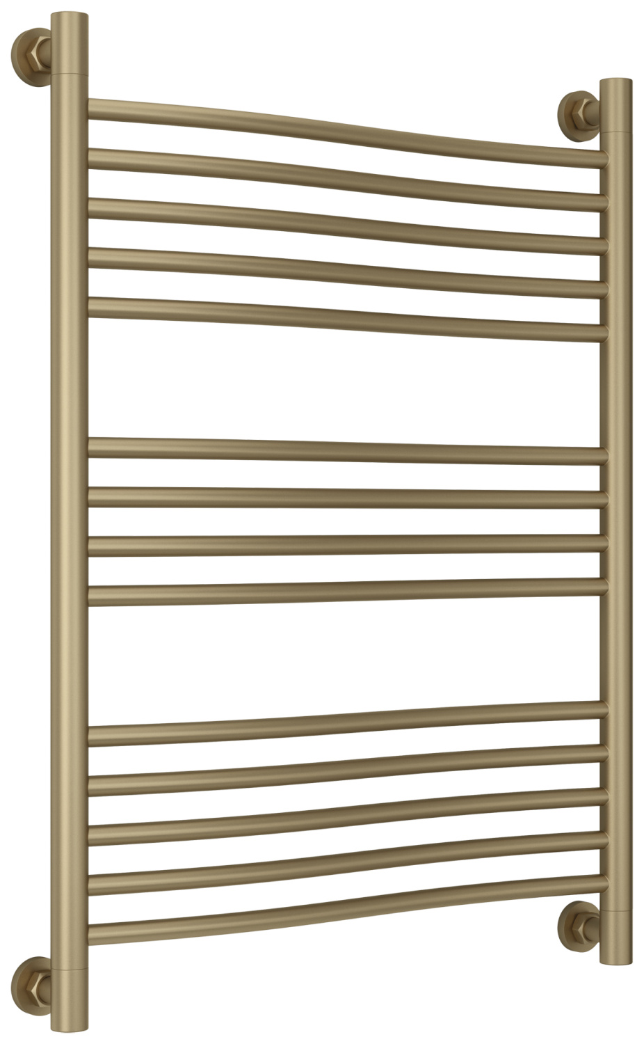 Полотенцесушитель водяной Сунержа Флюид 650x862 мм золотой шёлк матовый 32-0222-8060