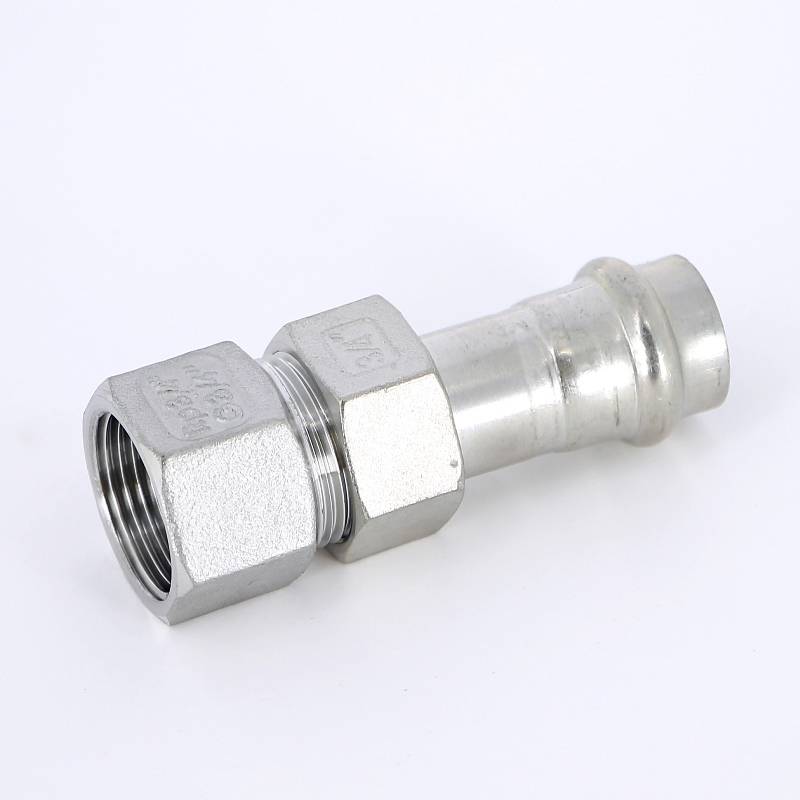 Муфта разборная IBP B-Press Inox 18 мм x 3/4 ВР нержавеющая сталь PS4330G0180600