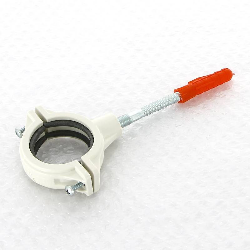 Хомут канализационный Sinikon Комфорт 50 мм шумопоглощающий со шпилькой и дюбелем KPP.050.K.D