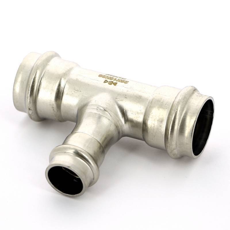 Тройник пресс IBP >B< Press Inox 28х18х28 мм нержавеющая сталь PS5130 0281828