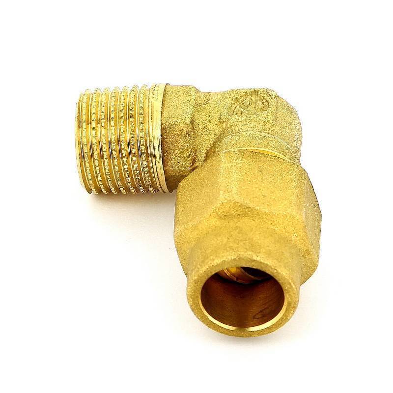 Угольник обжимной Tiemme 15х1/2 НР для газа 1150013