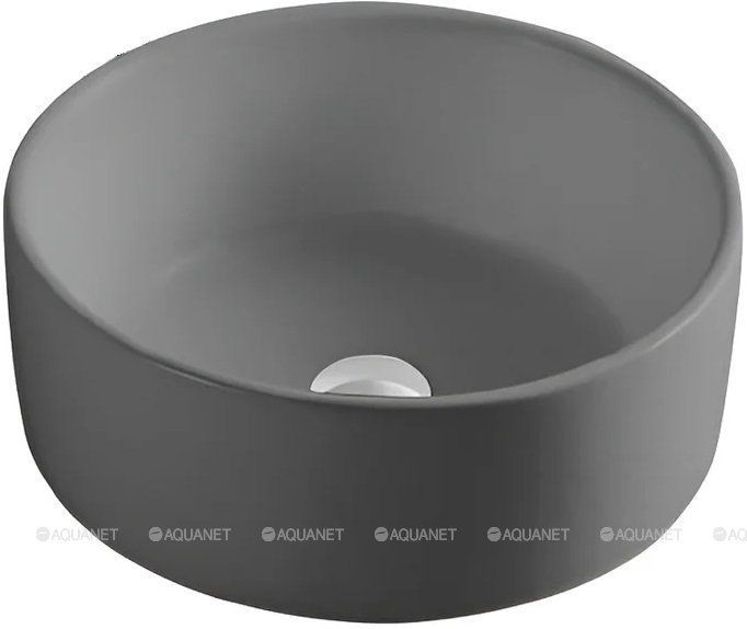 Раковина накладная Aquatek 400x400x165 мм матовый серый AQ5118-MG