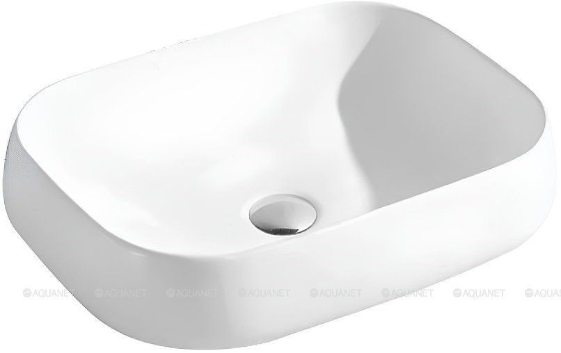 Раковина накладная Aquanet 560x420x140 мм матовый белый AQ5526-MW