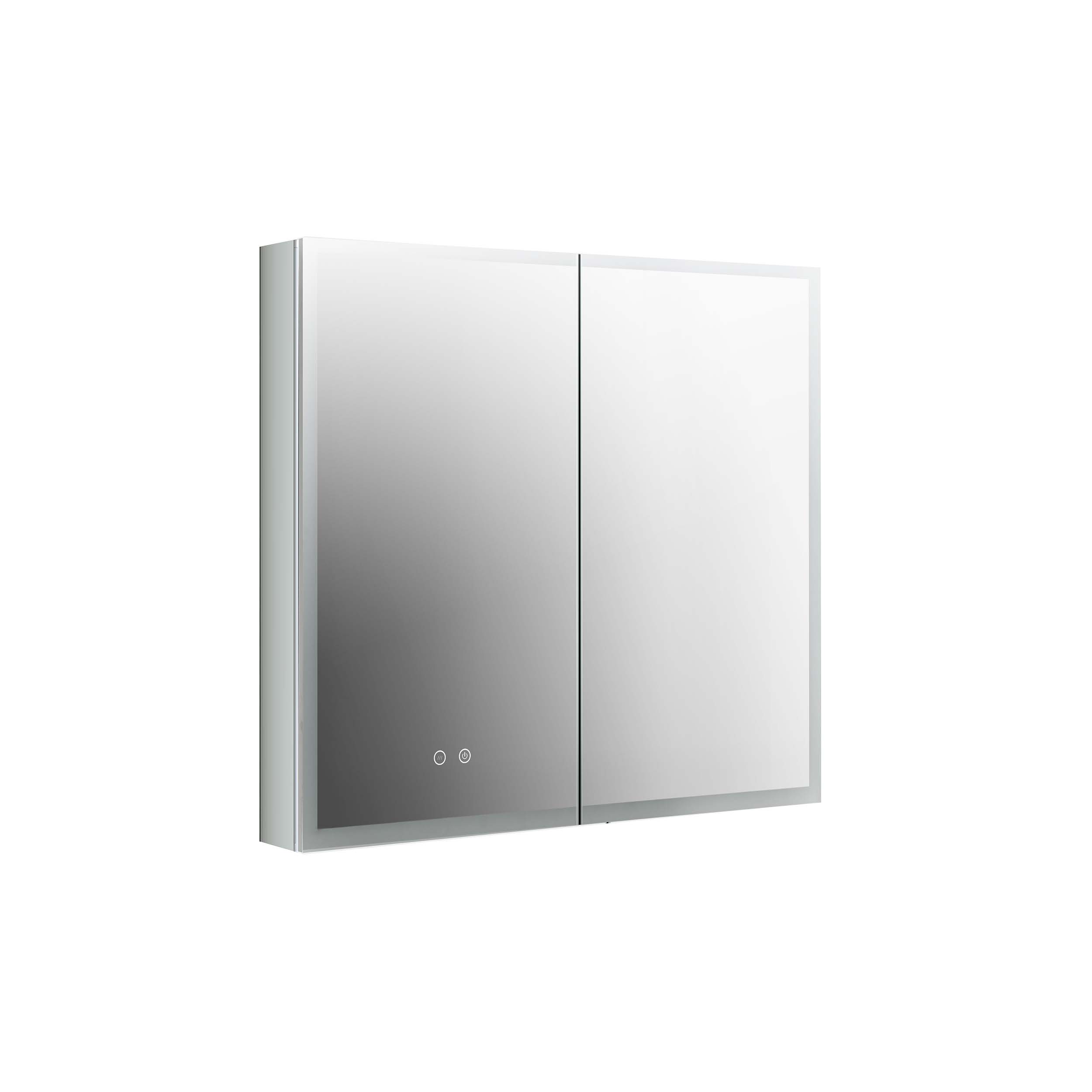 Зеркальный шкаф AQUATON AQ7803B-MLC 800x700x133 мм с подсветкой и антизапотеванием AQ7803B-MLC