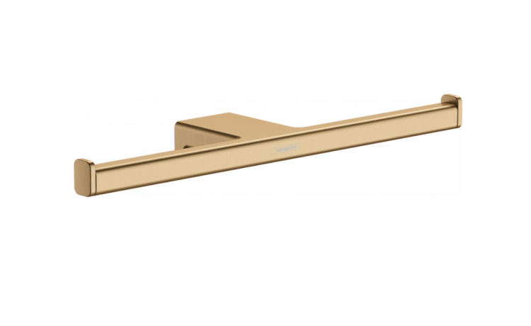 Держатель для туалетной бумаги Hansgrohe AddStoris двойной шлифованная бронза 41748140