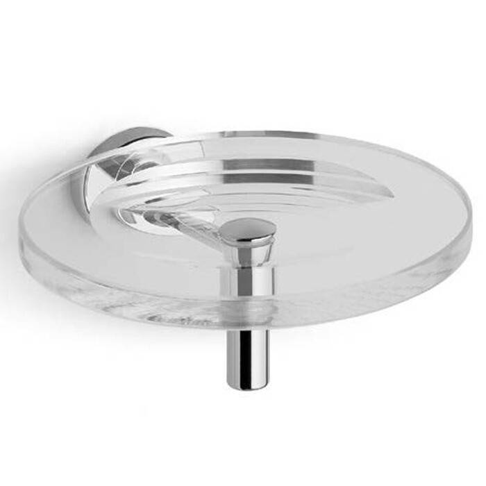 Мыльница Bertocci Cinquecento 130x130x75 мм стекло/хром 11005010000