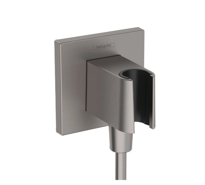 Шланговое подсоединение hansgrohe FixFit E шлифованный черный хром 26889340