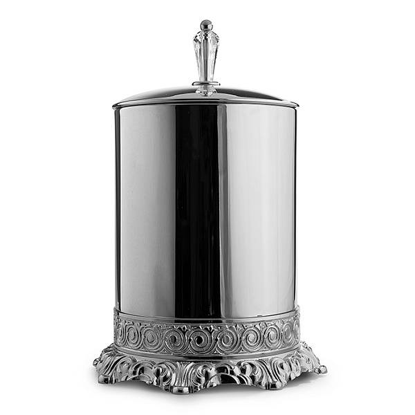 Ведро с крышкой 3SC Bally ручка Boheme Swarovski хром FSS65/06SL