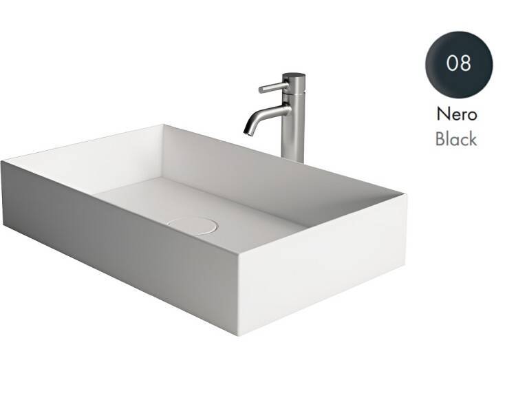 Раковина накладная Alice Ceramica Spy 600х370х120 мм черный матовый 34250108