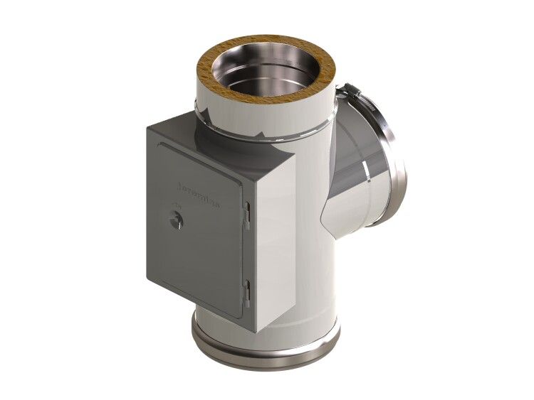 Тройник 87° Jeremias DW-eco 250 мм с ревизией EDW11A250