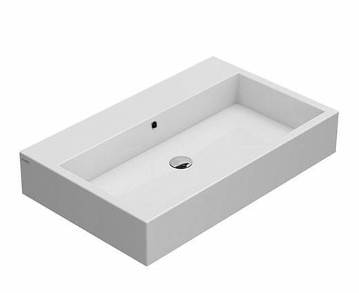 Раковина Globo Stone 800х500х140 мм 5 отверстий для смесителя SCQ81BI