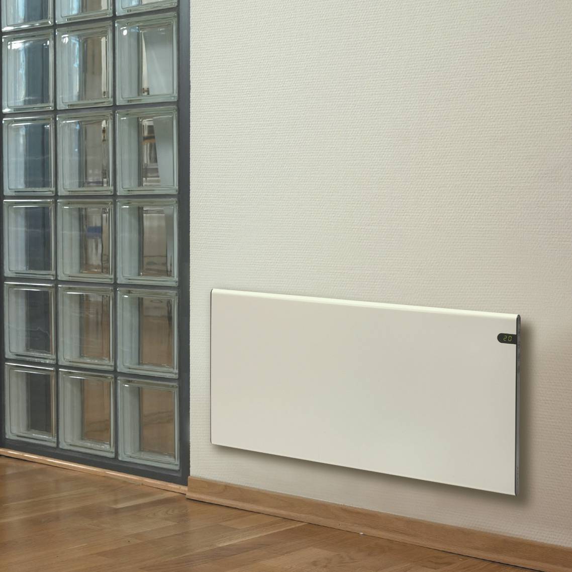 Конвектор электрический ADAX Glamox H30 H 10 KDT 1000 Вт белый 3744