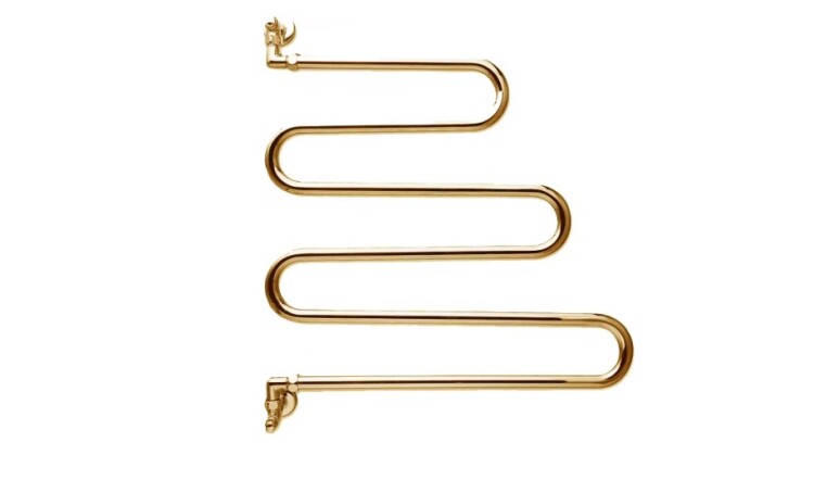 Полотенцесушитель водяной Margaroli Vento 405 600x125x705 мм золото 405 GO