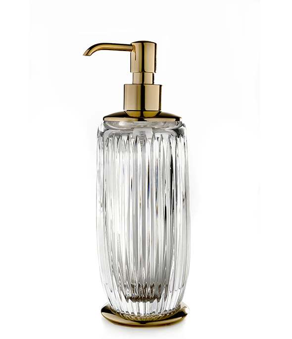 Дозатор для жидкого мыла 3SC Elegance 75х230 мм золото матовое EL01DACRGO