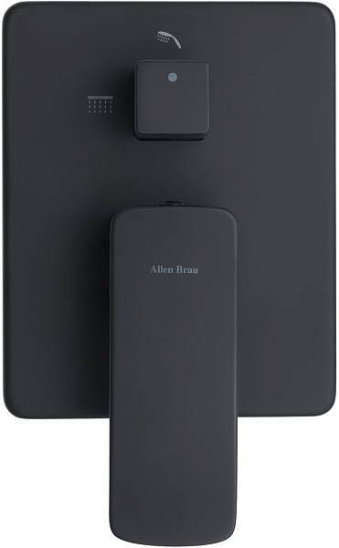 Смеситель для душа Allen Brau Infinity с внутренней частью черный матовый 5.21014-31