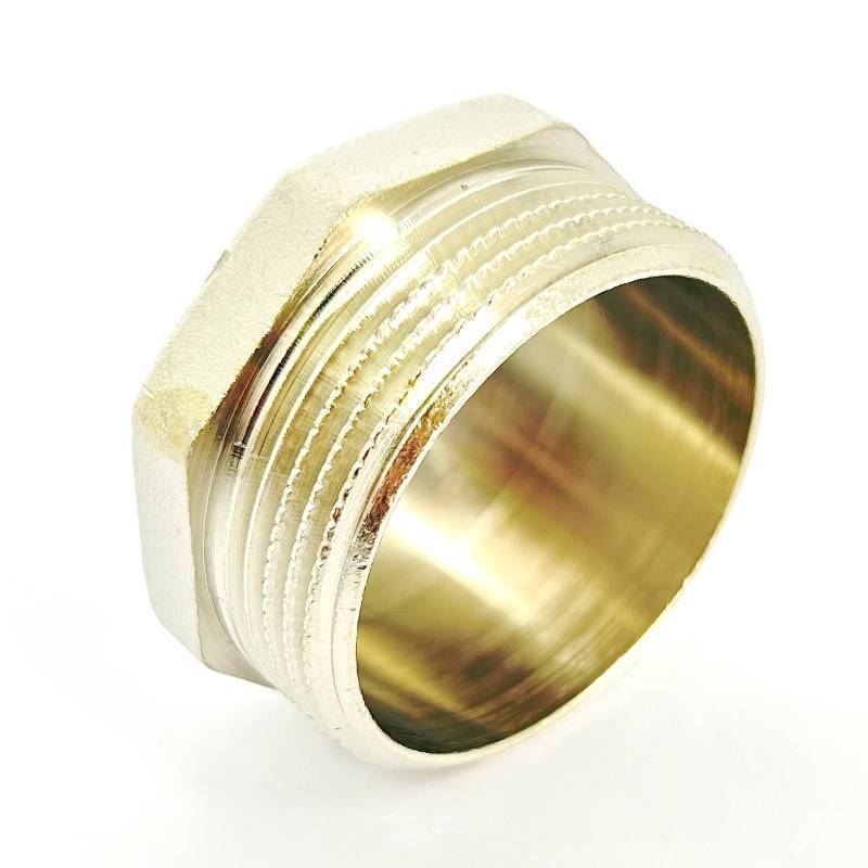 Заглушка LD Pride латунная никелированная 1 1/2 наружная резьба LD.67.505.40