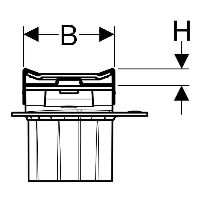 Лоток душевой Geberit CleanLine20 300-900 мм полированная нержавеющая сталь 154.450.00.1