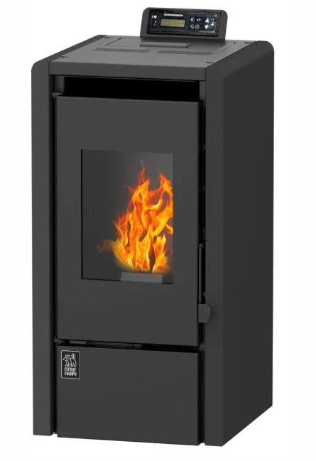 Камин пеллетный ZOTA A9H20 9 кВт WiFi black 00-00001292