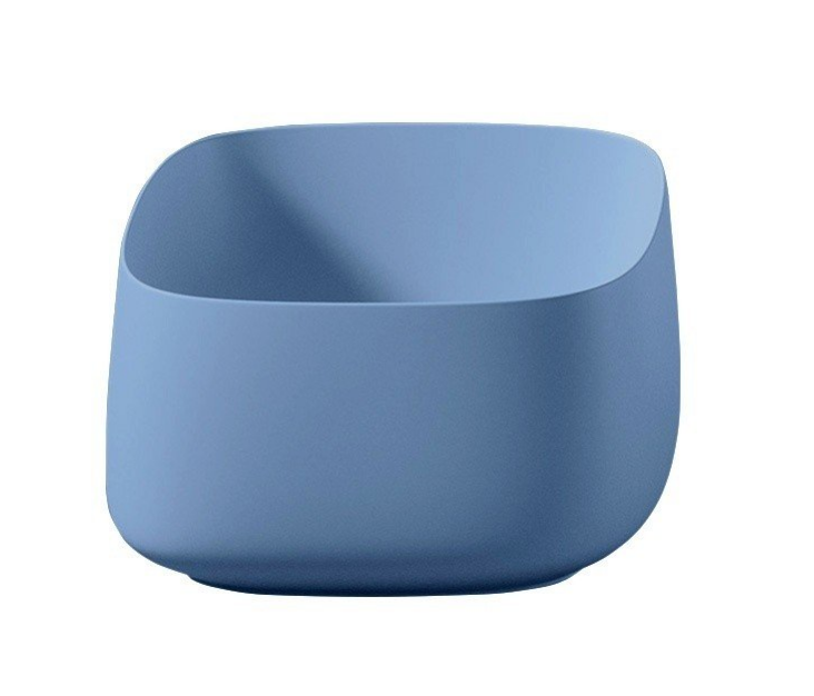 Раковина накладная Artceram Cognac Quadro 430x430x225 мм с донным клапаном Blue avio COL006 38 00 / ACA038 38 00