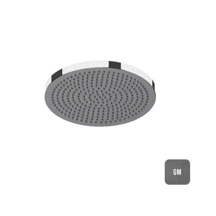 Верхний душ Almar Velvet 232x232 мм настенный/потолочный Gun Metal Brushed PVD HOGE044292GM