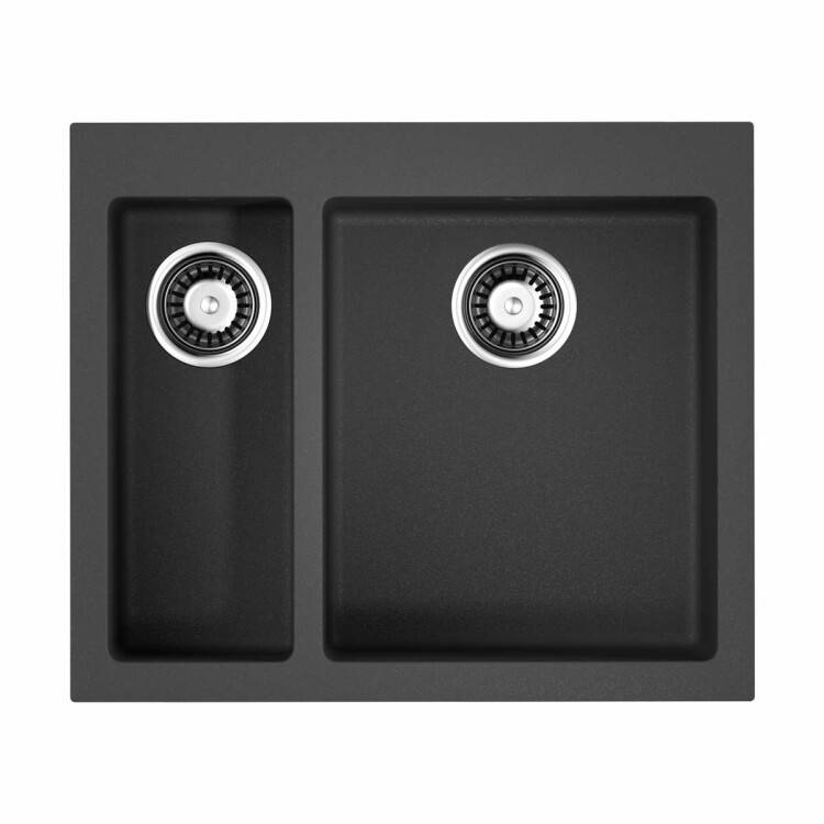 Кухонная мойка OMOIKIRI Bosen 59-2 590x500 мм 2 чаши черный 4993149