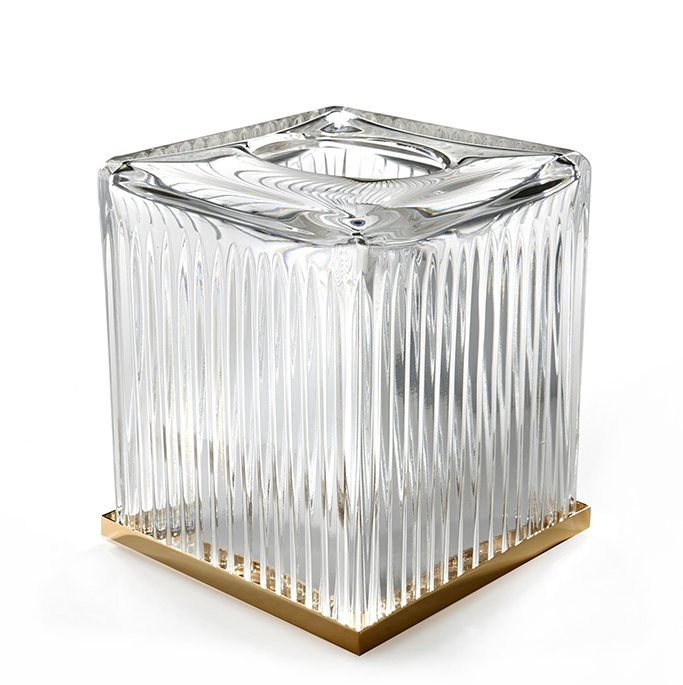 Контейнер для бумажных салфеток 3SC Elegance настольный 130x130x150 мм золото матовое EL71ACRGO