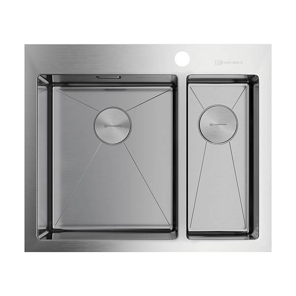 Кухонная мойка Omoikiri Akisame 60-2-L-IN 60.5x51 см нержавеющая сталь 4993775