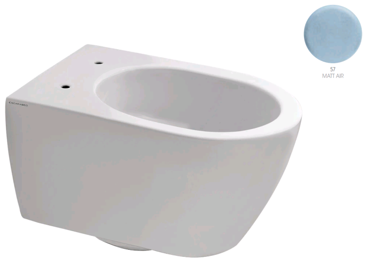 Унитаз подвесной Scarabeo Glam 360x550x360 мм безободковый цвет Air matt 5203/TW 57