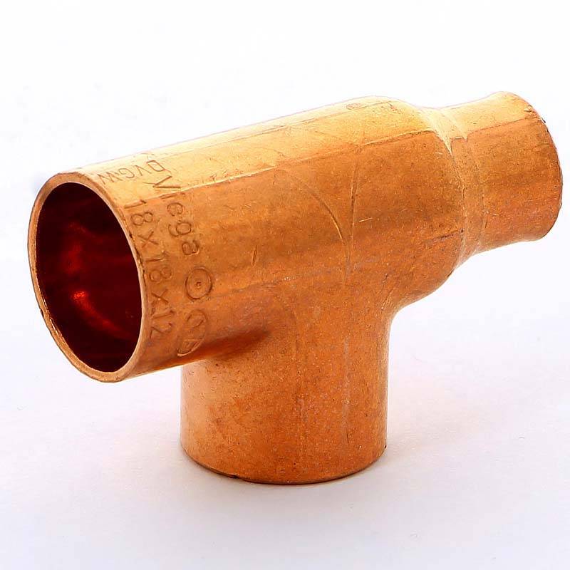 Тройник медный под пайку Viega 18х12х18 мм 114565