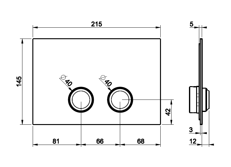 Клавиша смыва Gessi VENTI20 для Tece 215x145x12 мм цвет Brushed Brass PVD 54657727