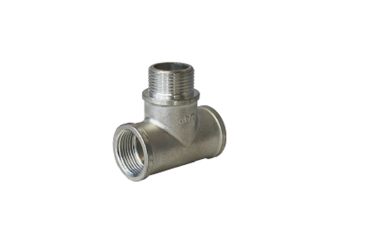 Тройник равнопроходной Metalit TIN PLATED ВНВ 1/2 латунь луженый EBF0812T