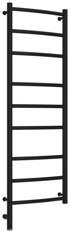 Полотенцесушитель электрический Сунержа Галант 3.0 1200x400 мм МЭМ нижнее слева черный матовый 3158001240