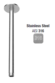 Держатель верхнего душа, Almar, 316 Stainless Steel, цвет-Stainless Steel AISI 316