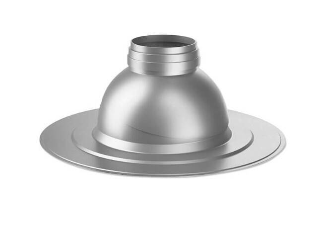 Элемент дымохода Bosch FC-O60/80 DN125 с фартуком для плоской крыши 120 мм 7738112510