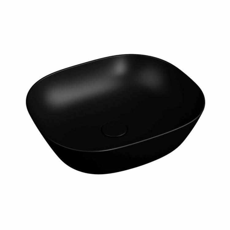 Раковина накладная VitrA Plural 450х380 мм черный матовый VitrA Clean 7810B4830016