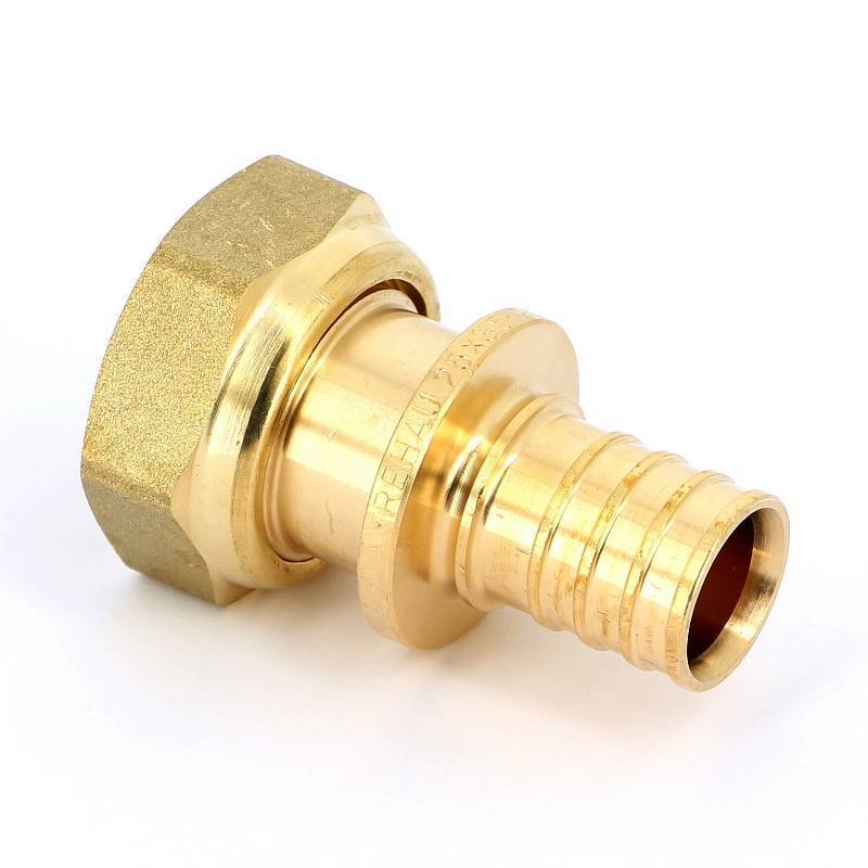 Муфта с накидной гайкой Rehau Rautitan RX 25х1 бронза 366080