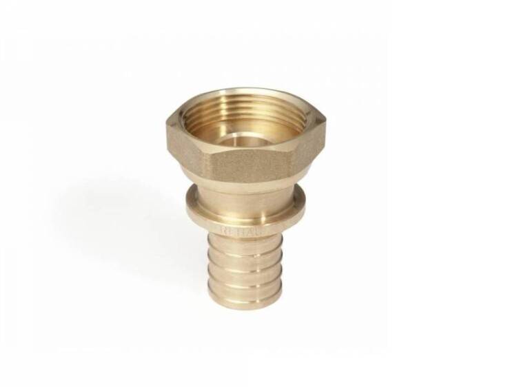 Переходник с накидной гайкой REHAU RAUTITAN RX 50-G 1 3/4 бронза 14563451001