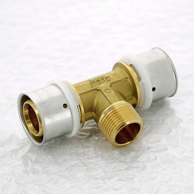 Тройник пресс с наружной резьбой Uni-Fitt 32х3/4х32 708G9390