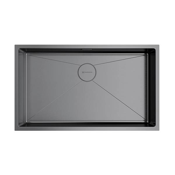 Кухонная мойка Omoikiri Taki 74-U/IF-GM 74x44 см вороненая сталь 4993498