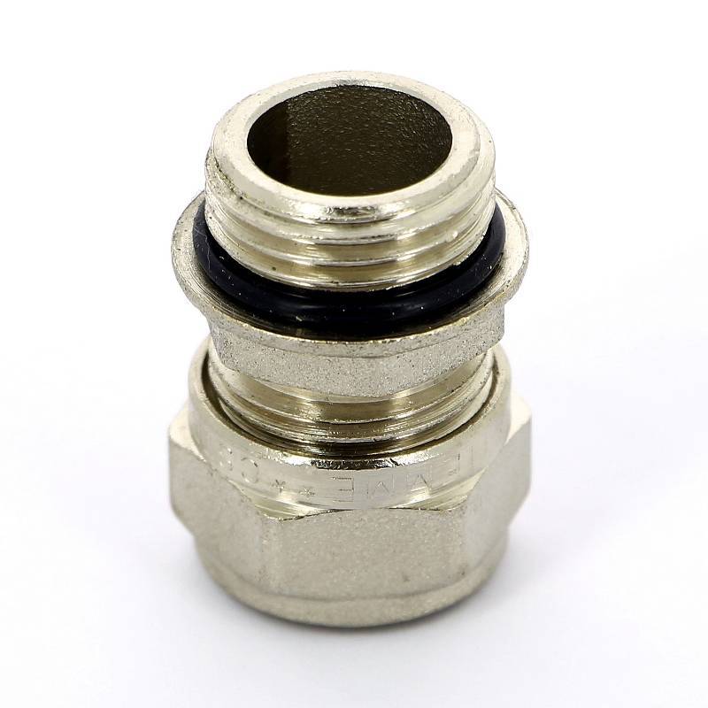 Муфта обжимная Tiemme никелированная с O-ring 16х1/2 НР 1600022