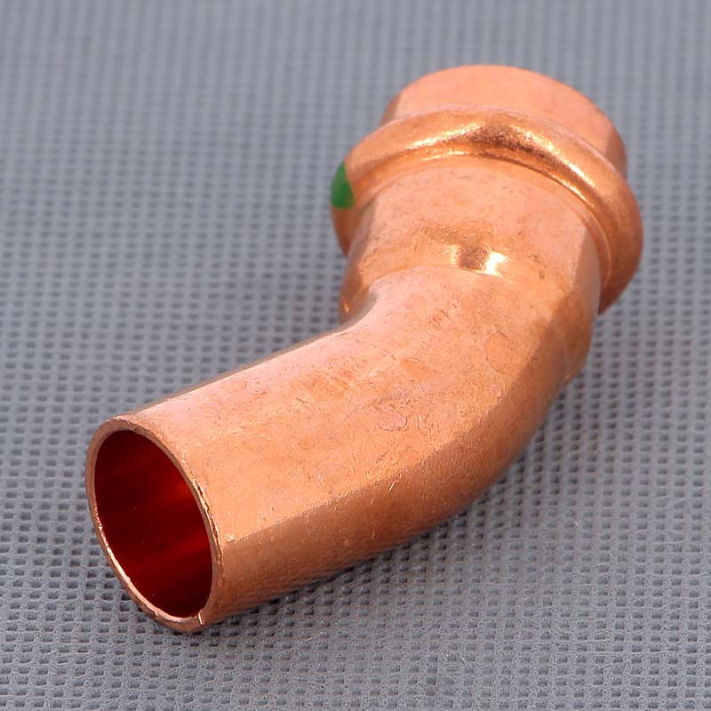 Угол-вставка 45° пресс Viega Profipress 22 мм медь 292515