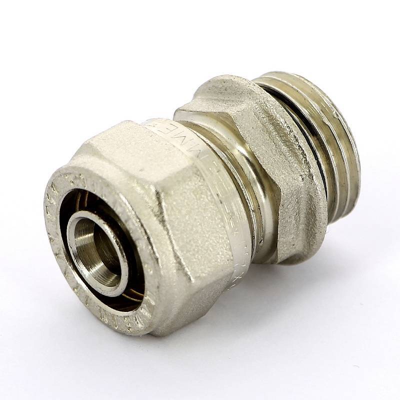 Муфта обжимная Tiemme никелированная с O-ring 16х1/2 НР 1600022