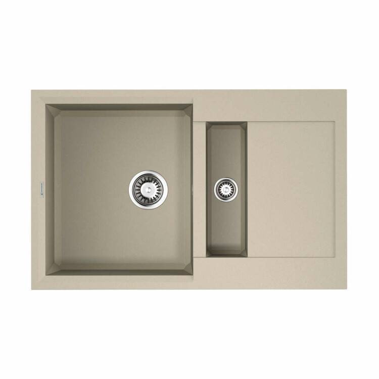Кухонная мойка OMOIKIRI Sakaime 780-2 780x500 мм 2 чаши бежевый 4993116