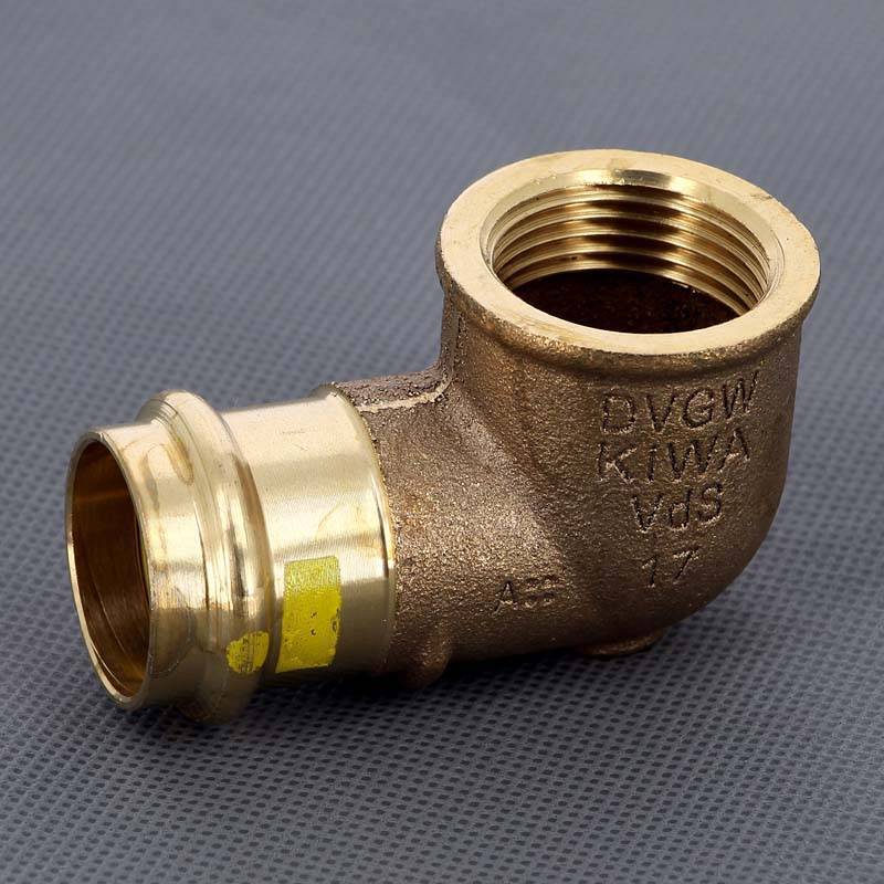 Угол 90° пресс-В бронзовый Viega Profipress G 28х1 345891