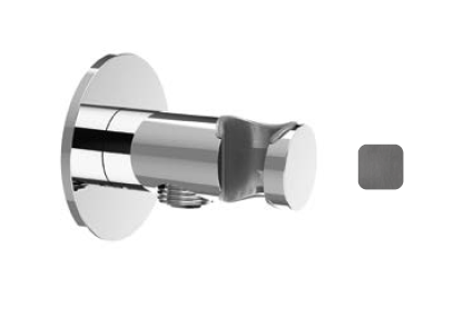Шланговое подсоединение Almar Showers Accessories с держателем Gun Metal Brushed PVD E095037GM