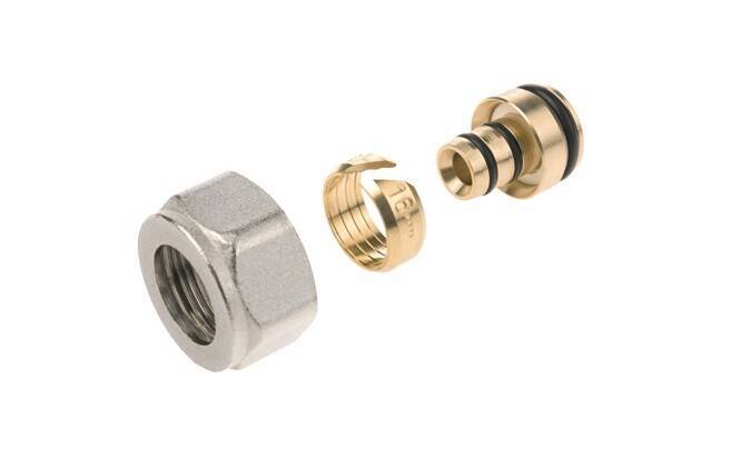 Резьбозажимное соединение Stout 3/4 x 20 x 2.9 мм Eurocone для труб PEX/Al/PEX латунь EFB03.2028EK