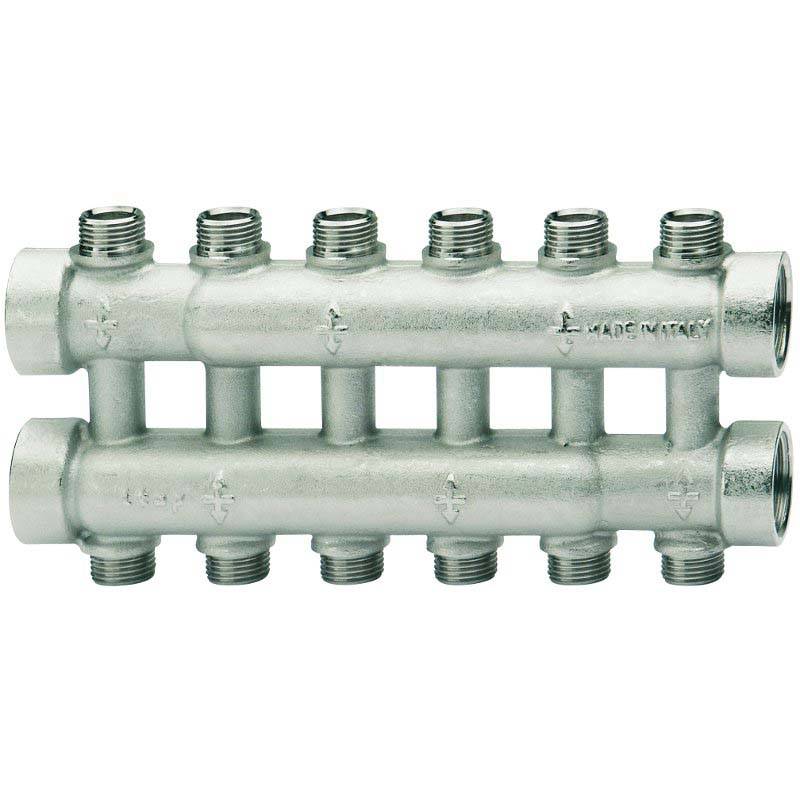 Коллектор с вентилями Itap 885 3/4х1/2 4 выхода НР 38 мм 885003404