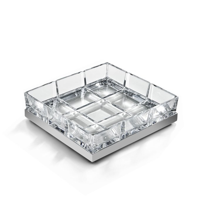 Мыльница 3SC Palace 120х110х30 мм никель сатинированный матовый PA01A NX