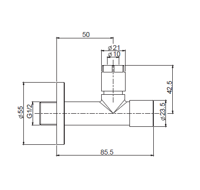 Вентиль угловой Fima Carlo Frattini Complementi Bagno 3/8 брашированное золото F204OS